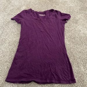 Short sleeve purple tee